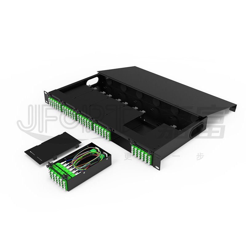 Chassis modulaire à haute densité pour quadruple adaptateur LC MPO SM SL 144-core MPO-LC