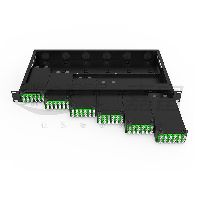 Chassis modulaire à haute densité pour quadruple adaptateur LC MPO SM SL 144-core MPO-LC