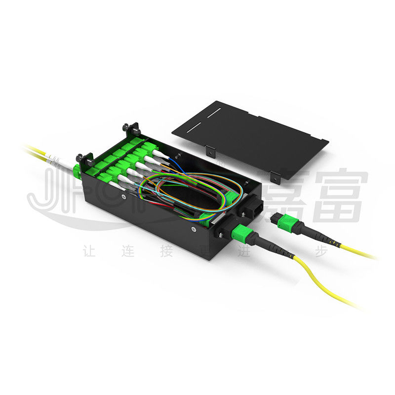 MPO-LC 0.9mm 12Cores Breakout Cable Longueur personnalisée SM G657a1 Fibre Module à fibres multiples Adaptateur de boîte de patch Cord